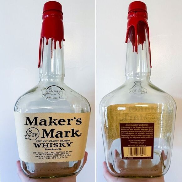 Makers Mark Whisky Empty Bottle 1.75 liters - Picture 1 of 1